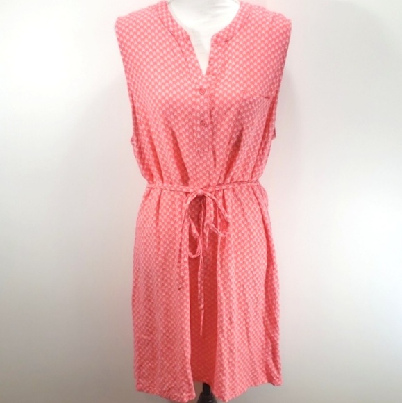 Dresses & Skirts - Peach Chevron Dress Sz XXL 20 Sleeveless Plus Size